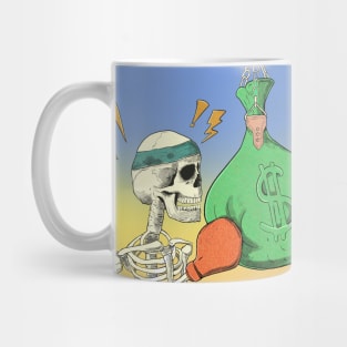 Macabre Skeleton Boxing Mug